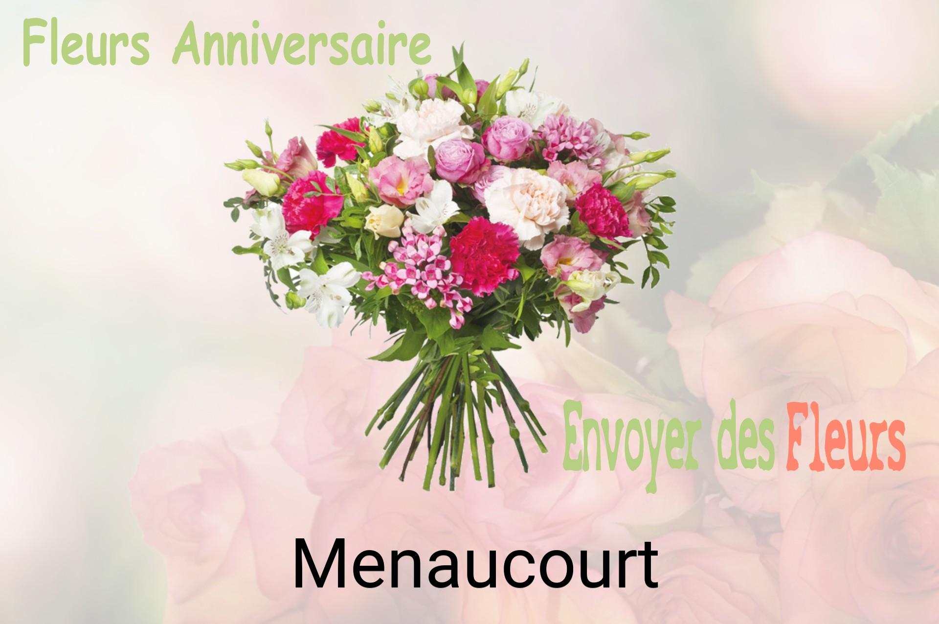 Bouquet de fleurs d’anniversaire livré à Menaucourt